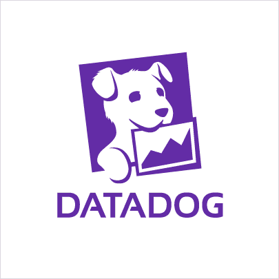 紫色の Datadog ロゴ。